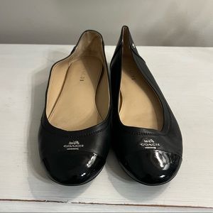 Coach black flats